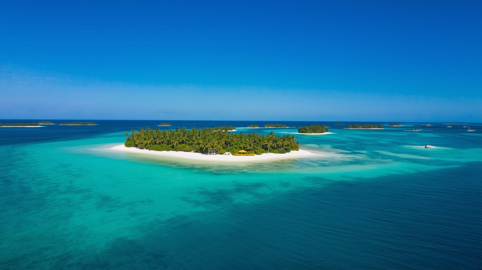 San Blas Islands aerial Panama turquoise water