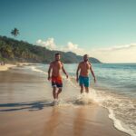 gay travelers exploring Panama Beach