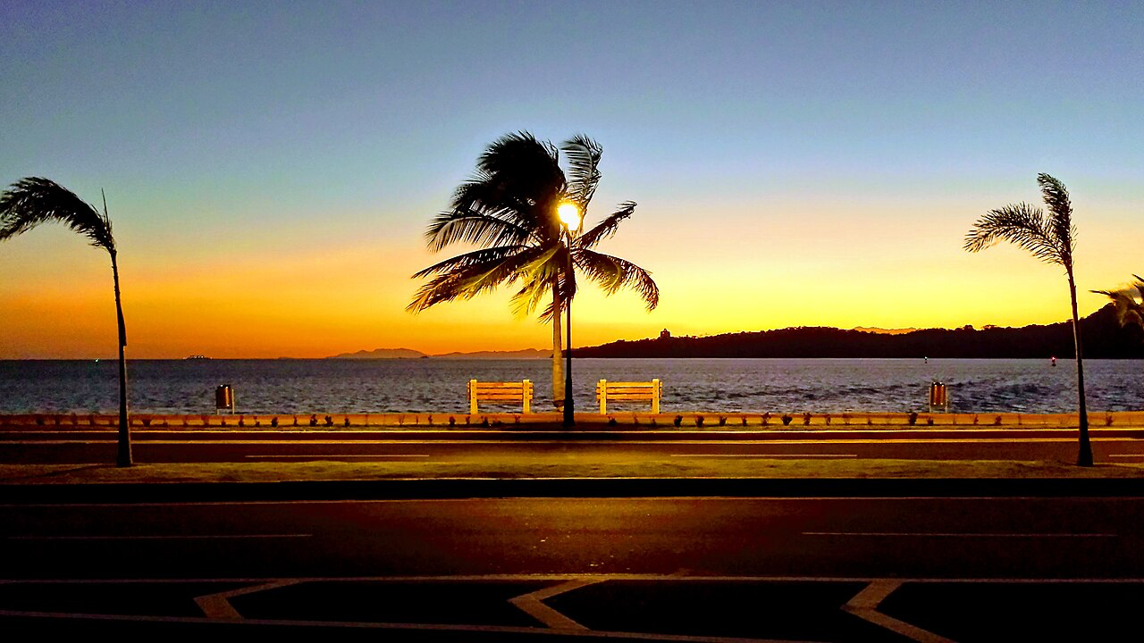 Sunset view from Amador in Panama City